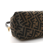 Shiny Nappa Fabric Jacquard FF 1974 Midi Fendi Tobacco Moro Ebano