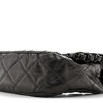 Calfskin Quilted Medium Chain Me Flap Grey