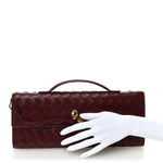 Nappa Intrecciato Long Andiamo Top Handle Clutch Barolo
