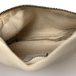 Grained Calfskin Small Logo Belt Bag White