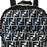 X JOSHUA VIDES Nylon FF Cloudy Pocket Backpack White Celeste Black