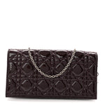 Patent Cannage Lady Dior Chain Wallet Purple