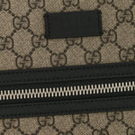 GG Supreme Monogram Flat Messenger Bag Beige Black New Acero