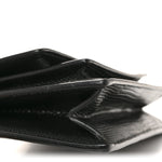 Patent Calfskin Lizard Embossed XS Sharp Top Handle Bag Black