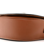 Smooth Calfskin Studded Cuir Triomphe Folco Crossbody Bag Tan