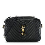Calfskin Matelasse Monogram Lou Camera Bag Black