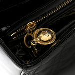 Patent Cannage Large Lady Dior Black