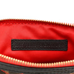 Zucca Quilted Pochette Tobacco Red