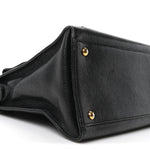Caviar Flap Shoulder Bag Black