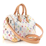 LV X TM Monogram Multicolor Speedy Bandouliere 25 White