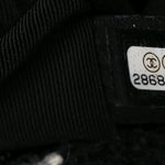 Tweed Quilted Maxi Chanel 19 Flap Black Ecru White