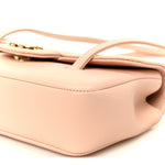 Shiny Caviar Mini Preppy Coco Shoulder Bag Light Pink