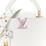 LV X TM Taurillon BB Capucines Blanc