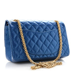 Metallic Calfskin Quilted 2.55 Reissue 225 Flap Blue