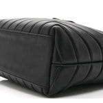 Calfskin Y Quilted Monogram Small Loulou Shopper Black