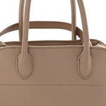 Grained Calfskin Soft Margaux 10 Bag Dark Taupe