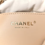 Shiny Calfskin Quilted Mini Chanel 22 White