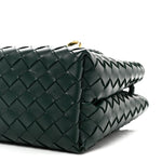 Nappa Intrecciato Small Andiamo Shoulder Bag Emerald Green