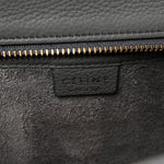 Baby Drummed Calfskin Nano Luggage Kohl