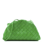 Nappa Intrecciato The Mini Pouch Clutch Parakeet