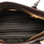 Glossy Calfskin Triangle Mini Bonnie Shoulder Bag Moro
