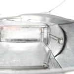 Mirror Laminated Nappa Maxi Intrecciato Mini Arco  Silver