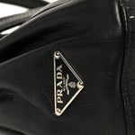 Calf Pocket Shoulder Bag Black