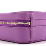 Caviar Quilted CC North South Filigree Vanity Case Purple