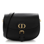 Box Calfskin Medium Bobby Flap Black