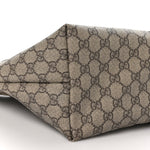 GG Plus Monogram Web Tote Dark Brown
