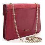 Calfskin Galuchat Serpenti Forever Crossbody Bag Dark Pink