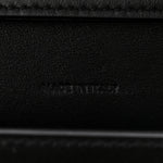 Shiny Calfskin Triomphe Margo Wallet on Chain Black
