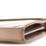 Grain De Poudre Matelasse Chevron Monogram Chain Wallet Taupe