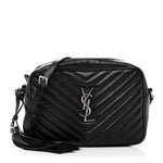 Calfskin Matelasse Monogram Lou Camera Bag Black