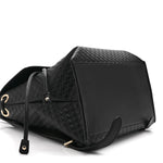 Microguccissima Drawstring Backpack Black