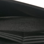 Grained Calfskin Graffiti BB Chain Wallet Black Bleu Violet