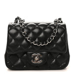 Caviar Quilted Mini Square Flap Black