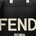 Vitello King Plexiglass Medium Fendi Sunshine Shopper Tote Black White