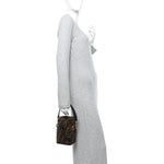 Vitello Liberty F is Fendi Bi-Color FF 1974 Embossed Mini Mon Tresor Bucket Bag Maya Black