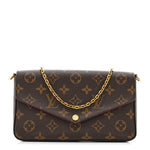 Monogram Pochette Felicie Chain Wallet Fuchsia
