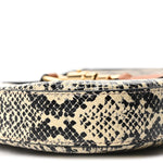 GG Supreme Monogram Snakeskin Small Jackie 1961 Hobo Beige Ebony