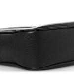 Pebbled Calfskin Small Soho Disco Bag Black
