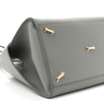 Calfskin Small Hug Bag Ash Grey
