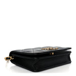 Lambskin Quilted Mini CC Flap Black