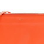 Lambskin Large Trio Crossbody Bag Orange