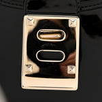 Patent Rockstud Tote Black