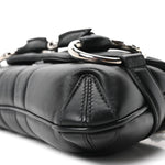 Nappa Vertical Matelasse Small Maxi Horsebit Chain Shoulder Bag Black