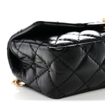 Aged Calfskin Quilted 2.55 Reissue Chain Waist Bag Black