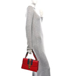 Calfskin Small Sylvie Shoulder Bag Hibiscus Red