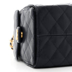 Caviar Quilted Small Chanel 25 Handbag Dark Navy